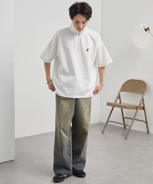 セール】ヴィンテージメイクバギーセミワイドデニムパンツ