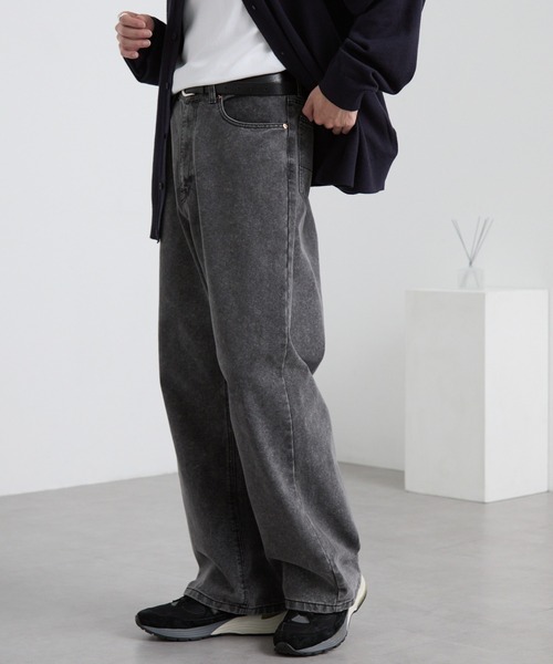 ヴィンテージメイクバギーセミワイドデニムパンツ MONO-MART│MONO