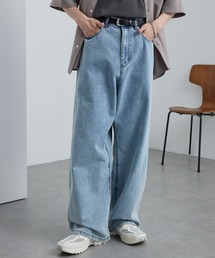 MONO-MART（モノマート）の「ヴィンテージメイクバギーセミワイドデニムパンツ（デニムパンツ）」