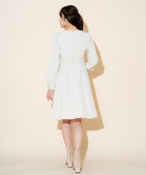 WILLSELECTION（ウィルセレクション）の「ギャザーリボンフレアミニワンピース（ワンピース・レディース・ピンク/ミント/ベージュ・FREE）」の12枚目の写真
