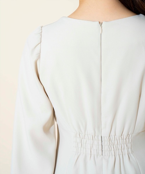 WILLSELECTION（ウィルセレクション）の「ギャザーリボンフレアミニワンピース（ワンピース・レディース・ピンク/ミント/ベージュ・FREE）」の16枚目の写真