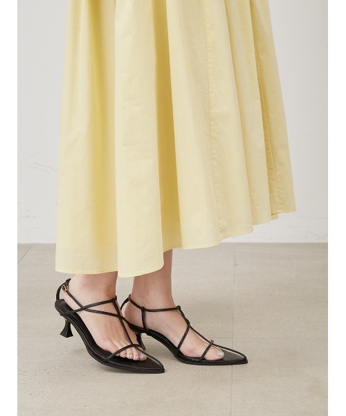 Mila Owen(ミラオーウェン)の「スタンド衿前ふらし後ドッキングシャツワンピース【マシーンウォッシャブル】(シャツワンピース・レディース・ホワイト/ネイビー/イエロー・0/1)」の14枚目の写真