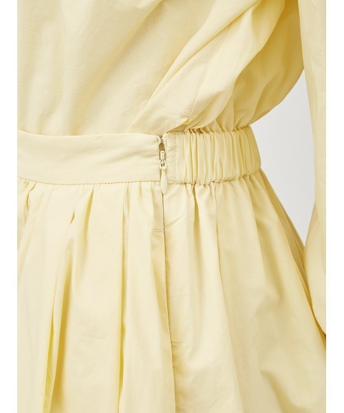 Mila Owen(ミラオーウェン)の「スタンド衿前ふらし後ドッキングシャツワンピース【マシーンウォッシャブル】(シャツワンピース・レディース・ホワイト/ネイビー/イエロー・0/1)」の15枚目の写真