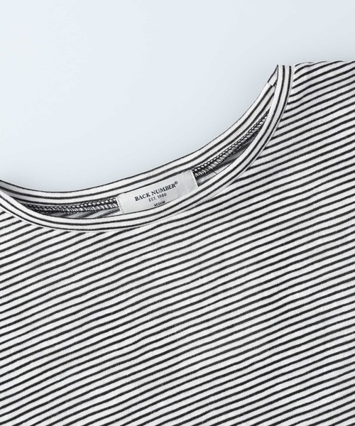 BACK NUMBER(バックナンバー)の「【BACK NUMBER】フレアスリーブ長袖Tシャツ(Tシャツ/カットソー・レディース・オフホワイト/ブラック/ブラック×ホワイト/ホワイト×ブラック・LARGE/SMALL/MEDIUM/XL)」の17枚目の写真