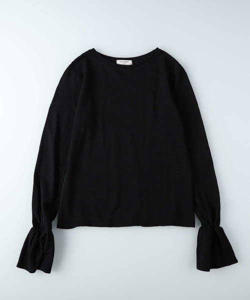 BACK NUMBER(バックナンバー)の「【BACK NUMBER】フレアスリーブ長袖Tシャツ(Tシャツ/カットソー・レディース・オフホワイト/ブラック/ブラック×ホワイト/ホワイト×ブラック・LARGE/SMALL/MEDIUM/XL)」の13枚目の写真