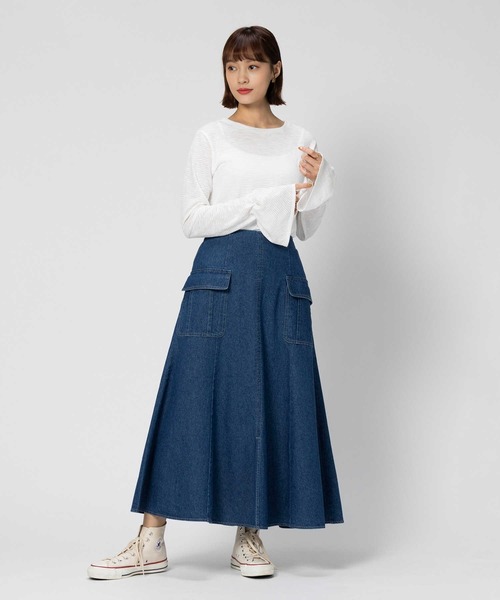 BACK NUMBER(バックナンバー)の「【BACK NUMBER】フレアスリーブ長袖Tシャツ(Tシャツ/カットソー・レディース・オフホワイト/ブラック/ブラック×ホワイト/ホワイト×ブラック・LARGE/SMALL/MEDIUM/XL)」の15枚目の写真