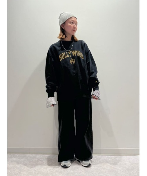 BACK NUMBER(バックナンバー)の「【BACK NUMBER】フレアスリーブ長袖Tシャツ(Tシャツ/カットソー・レディース・オフホワイト/ブラック/ブラック×ホワイト/ホワイト×ブラック・LARGE/SMALL/MEDIUM/XL)」の19枚目の写真