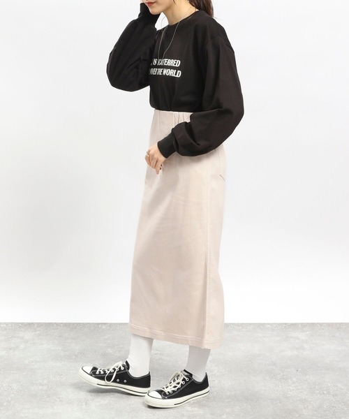 GLOBAL WORK Smile Seed Store（グローバルワーク スマイルシードストア）の「デニムＩラインスカート/977006（デニムスカート・レディース・ブルー系その他3/ブラック/アイボリー/ブルー系その他5・SMALL/MEDIUM/X-LARGE/LARGE）」の19枚目の写真