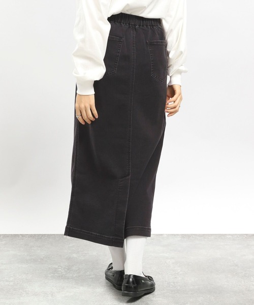 GLOBAL WORK Smile Seed Store（グローバルワーク スマイルシードストア）の「デニムＩラインスカート/977006（デニムスカート・レディース・ブルー系その他3/ブラック/アイボリー/ブルー系その他5・SMALL/MEDIUM/X-LARGE/LARGE）」の10枚目の写真