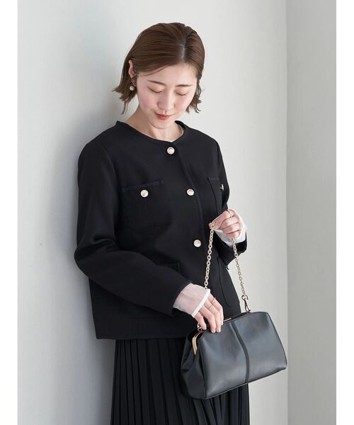 YECCA VECCA(イェッカヴェッカ)の「2wayチェーンバッグ(クラッチバッグ・レディース・ブラック/ライトベージュ/シルバー系その他・FREE)」の13枚目の写真