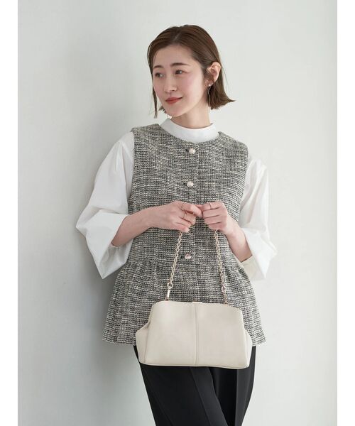 YECCA VECCA(イェッカヴェッカ)の「2wayチェーンバッグ(クラッチバッグ・レディース・ブラック/ライトベージュ/シルバー系その他・FREE)」の17枚目の写真