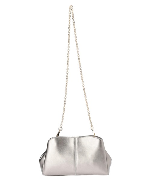 YECCA VECCA(イェッカヴェッカ)の「2wayチェーンバッグ(クラッチバッグ・レディース・ブラック/ライトベージュ/シルバー系その他・FREE)」の9枚目の写真