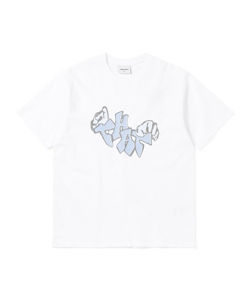 thisisneverthat（ディスイズネバーザット）の「THAT Hands Tee（Tシャツ/カットソー・メンズ・ヘザーグレー/パープル/ホワイト・S/M/L/XL）」の2枚目の写真