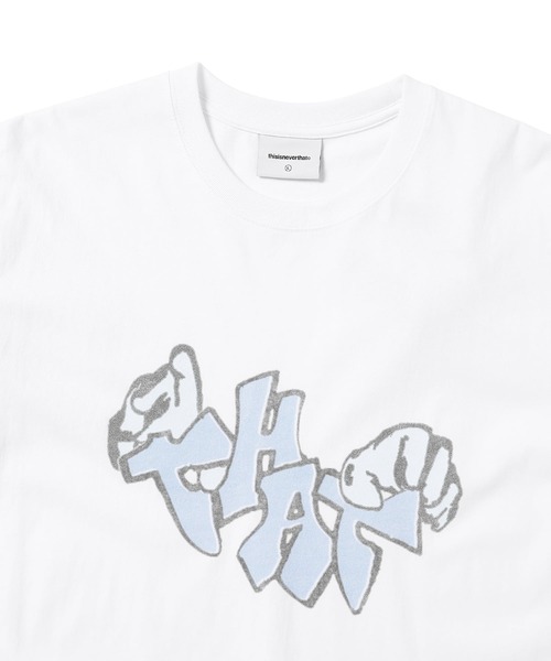 thisisneverthat（ディスイズネバーザット）の「THAT Hands Tee（Tシャツ/カットソー・メンズ・ヘザーグレー/パープル/ホワイト・S/M/L/XL）」の4枚目の写真