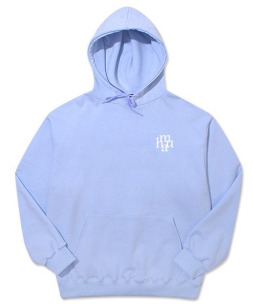 muahmuah(ムーアムーア)の「A'GEM/9 × .kom『muah muah/ムーアムーア』MUAH CIRCLE LOGO OVERFIT HOODIE/サークルロゴオーバーフィットフーディーパーカー(パーカー・レディース・アイボリー/ブラック/ライトブルー/グレー・FREE)」の22枚目の写真