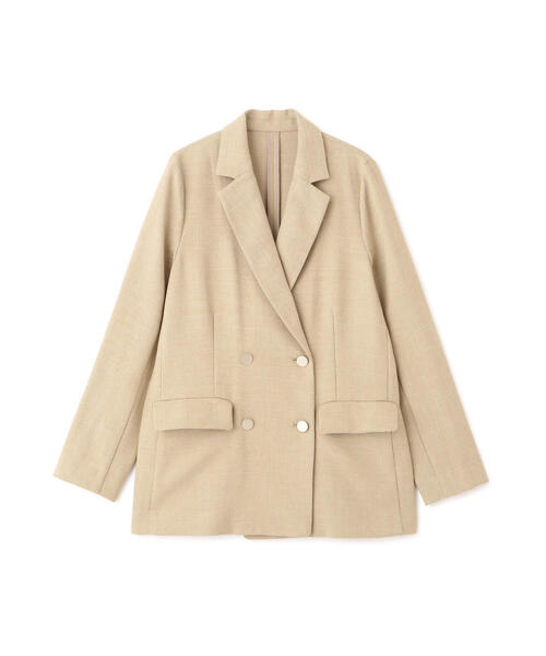 N.（N. Natural Beauty Basic）（エヌエヌナチュラルビューティーベーシック）の「◆【S Size Line】ダブルブレストテーラードジャケット（テーラードジャケット・レディース・ブラウン/ベージュ/ネイビー・SMALL/MEDIUM）」の4枚目の写真