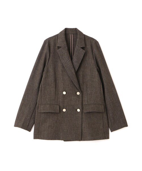 N.（N. Natural Beauty Basic）（エヌエヌナチュラルビューティーベーシック）の「◆【S Size Line】ダブルブレストテーラードジャケット（テーラードジャケット・レディース・ブラウン/ベージュ/ネイビー・SMALL/MEDIUM）」の12枚目の写真