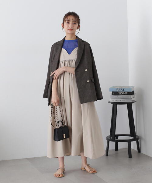 N.（N. Natural Beauty Basic）（エヌエヌナチュラルビューティーベーシック）の「◆【S Size Line】ダブルブレストテーラードジャケット（テーラードジャケット・レディース・ブラウン/ベージュ/ネイビー・SMALL/MEDIUM）」の16枚目の写真