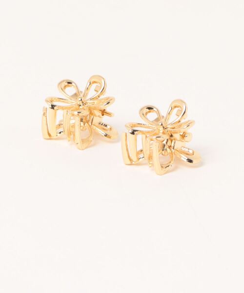 anap mimpi(アナップミンピ)の「2SET メタル フラワー ミニヘアクリップ(バレッタ/ヘアクリップ・レディース・ゴールド/シルバー・FREE)」の3枚目の写真