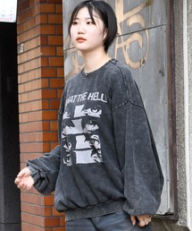 おしゃれスタ（オシャレスタ）の「硫化染め プリント プルオーバー/ピグメント プリント トレーナー/レディース メンズ【IR】（スウェット・メンズ）」