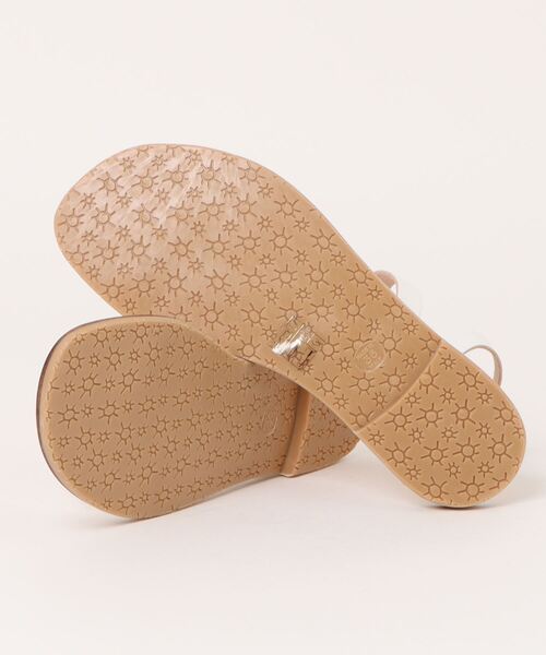 Rivel(リヴェル)の「【L’ ANGOLO DEL CUOIO/ランゴロデルクオイオ】トングサンダル レザーサンダル フラットサンダル(サンダル・レディース・ホワイト/ブラック/シルバー・39/38/37/36)」の5枚目の写真