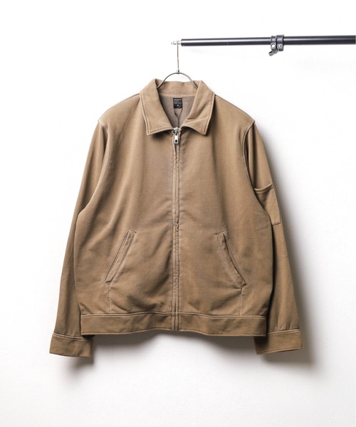 セール】《ピグメント加工 裏毛スウェットZIPジャケット
