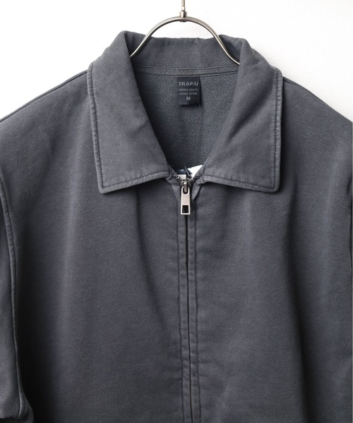 セール】《ピグメント加工 裏毛スウェットZIPジャケット