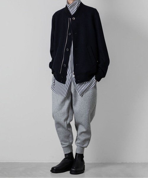ato（アトウ）の「AIR CUSHION SWEAT  PANTS（スウェットパンツ・メンズ・ブラック/トップグレー・44/46/48）」の14枚目の写真