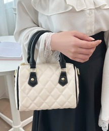 apres jour | 【apres jour×ARIAZ】２WAYキルティングミニボストン(ショルダーバッグ)