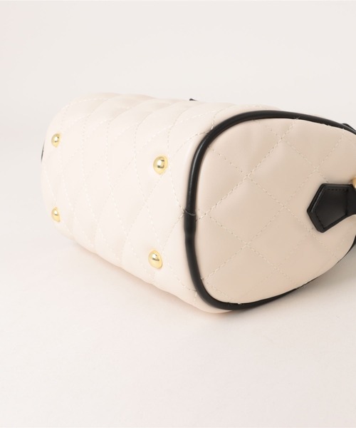 apres jour(アプレジュール)の「【apres jour×ARIAZ】2WAYキルティングミニボストン(ショルダーバッグ・レディース・オフホワイト/ブラック・FREE)」の12枚目の写真