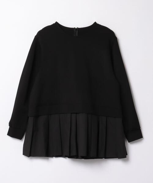 LANVIN en Bleu(ランバンオンブルー)の「プリーツヘムコンビカットソー(Tシャツ/カットソー・レディース・ネイビー/ブラック・38)」の14枚目の写真