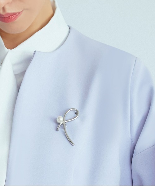 RUIRUE BOUTIQUE（ルイルエブティック）の「ウェーブパールブローチ（ブローチ/コサージュ・レディース・ゴールド/シルバー・FREE）」の12枚目の写真