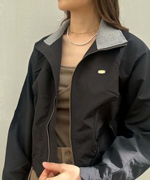 クロップドナイロンブルゾン