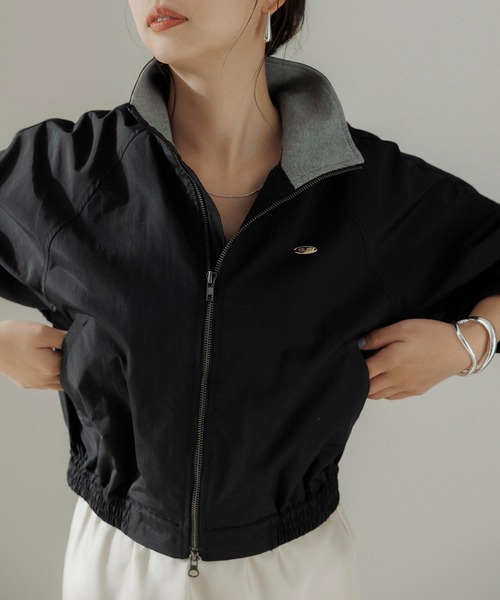 CE'E_SE'E(シーシー)の「クロップドナイロンブルゾン(ブルゾン・レディース・ブラック/ベージュ・FREE)」の13枚目の写真