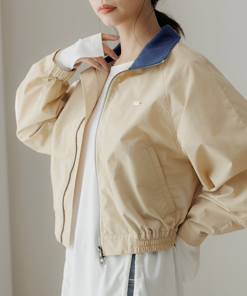 CE'E_SE'E(シーシー)の「クロップドナイロンブルゾン(ブルゾン・レディース・ブラック/ベージュ・FREE)」の18枚目の写真