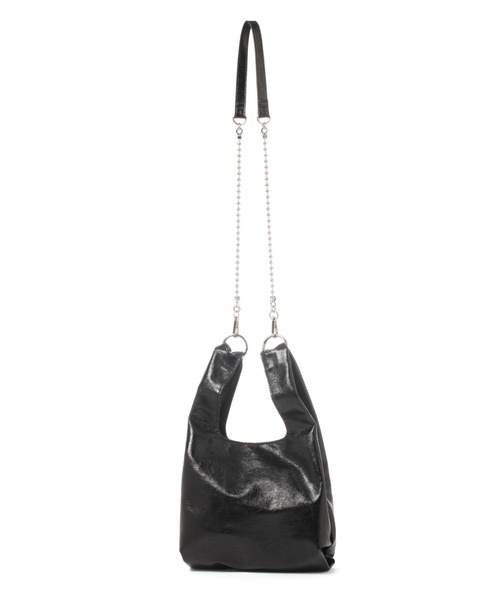 LAKOLE(ラコレ)の「ミニ2WAYチェーンショルダーバッグ / 104948(ショルダーバッグ・レディース・ホワイト/ブラック/ピンク/シルバー/ブラック系8/グリーン・FREE)」の4枚目の写真