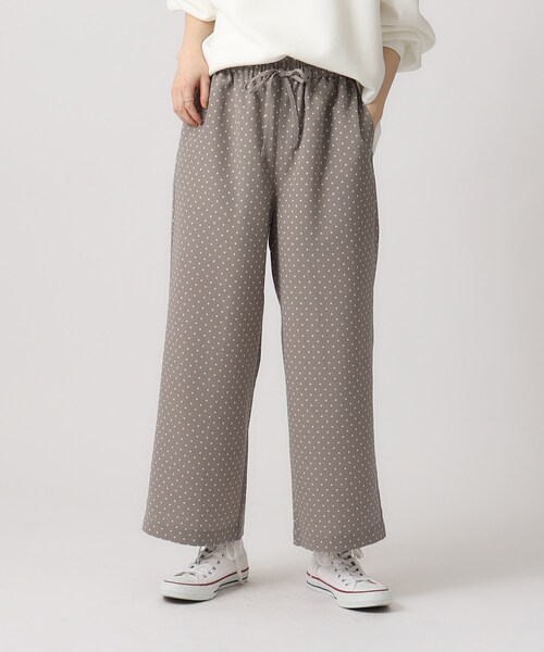 SHOO・LA・RUE(シューラルー)の「◆【洗える】サテンプリントパンツ(その他パンツ・レディース・チャコール/ベージュ系6/グレー系4/ブラック系5・00)」の5枚目の写真