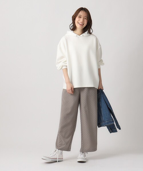 SHOO・LA・RUE(シューラルー)の「◆【洗える】サテンプリントパンツ(その他パンツ・レディース・チャコール/ベージュ系6/グレー系4/ブラック系5・00)」の8枚目の写真