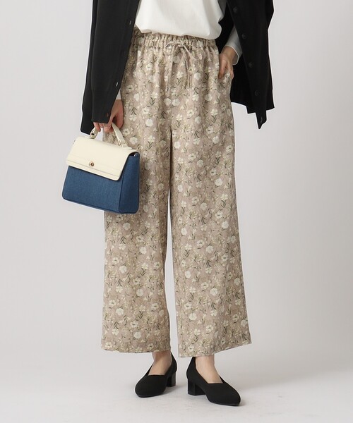 SHOO・LA・RUE(シューラルー)の「◆【洗える】サテンプリントパンツ(その他パンツ・レディース・チャコール/ベージュ系6/グレー系4/ブラック系5・00)」の19枚目の写真