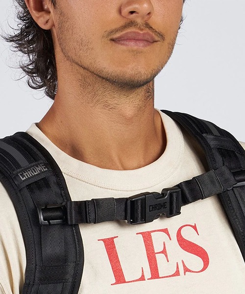 CHROME(クローム)の「CHROME/クローム チェストストラップ 1"CHEST STRAP 1インチ チェストストラップ AC225BK(バックパック/リュック・メンズ・ブラック・FREE)」の2枚目の写真