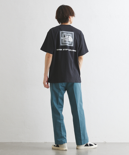 THE NORTH FACE（ザノースフェイス）の「【THE NORTH FACE】S/S Bandana Square Logo Tee（Tシャツ/カットソー・メンズ・ブラック/チャコールグレー/ホワイト/ネイビー・MEDIUM/LARGE/X-LARGE）」の19枚目の写真