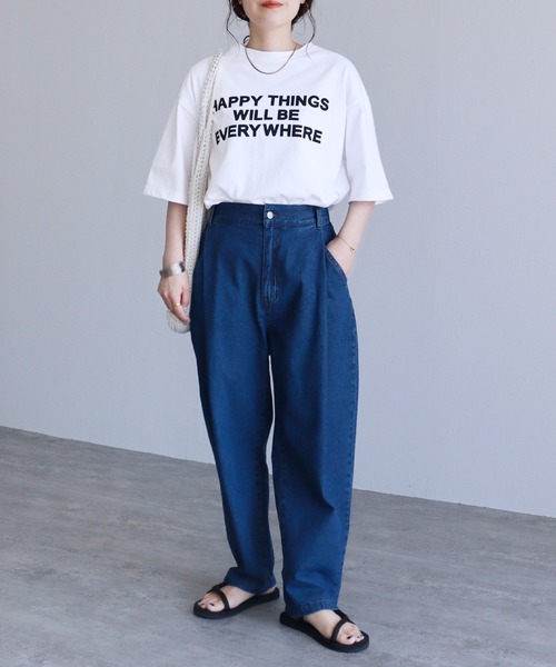 reca（レカ）の「メッセージロゴTシャツ（Tシャツ/カットソー・レディース・ブラック/ホワイト/グリーン/パープル・FREE）」の11枚目の写真