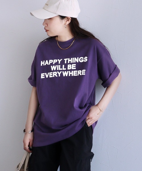 reca（レカ）の「メッセージロゴTシャツ（Tシャツ/カットソー・レディース・ブラック/ホワイト/グリーン/パープル・FREE）」の15枚目の写真