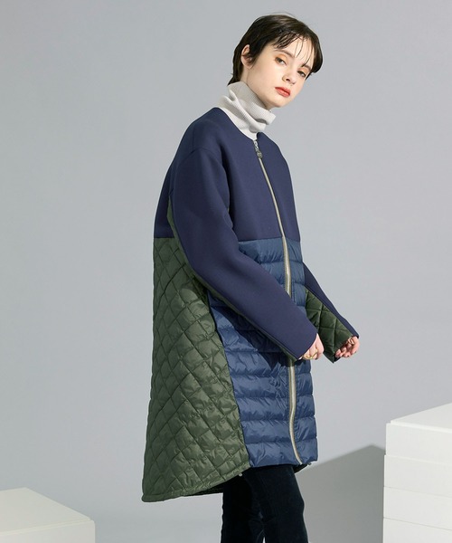 MARECHAL TERRE ネイビー キルティングジャケット だる 売買された 