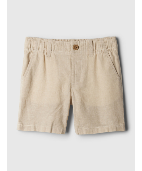 GAP（ギャップ）の「babyGap コットンリネン ショートパンツ（その他パンツ・キッズ・ナチュラル/カーキ・3 YRS/4 YRS/12-18M/2 YRS/6-12M/18-24M/5 YRS）」の2枚目の写真