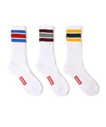 Healthknit（ヘルスニット）の「Healthknit: 3ピース ライン ソックス（ソックス/靴下）」