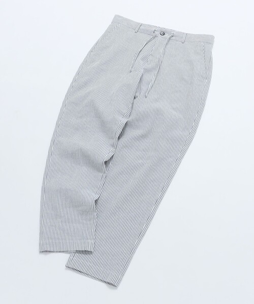 SHIPS（シップス）の「SHIPS:〈手洗い可能/セットアップ対応〉サフィラン リネン ソロ サッカー パンツ（スラックス・メンズ・チャコールグレー/ネイビー・SMALL/MEDIUM/LARGE/X-LARGE）」の13枚目の写真