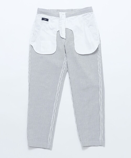 SHIPS（シップス）の「SHIPS:〈手洗い可能/セットアップ対応〉サフィラン リネン ソロ サッカー パンツ（スラックス・メンズ・チャコールグレー/ネイビー・SMALL/MEDIUM/LARGE/X-LARGE）」の19枚目の写真