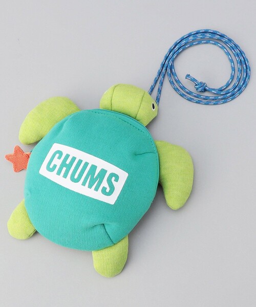  カメ型ポーチ ベージュ グリーン FREAK'S STORE（フリークスストア）の「限定展開 CHUMS/チャムス