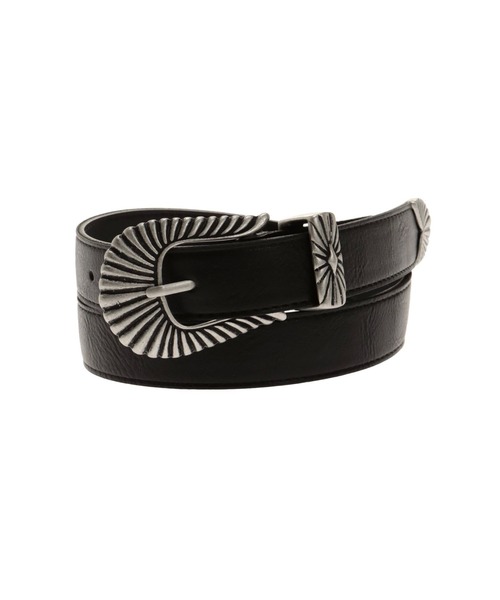 EVRIS（エヴリス）の「メタルバックルフェイクレザーベルト（ベルト・レディース・ブラック・FREE）」の11枚目の写真